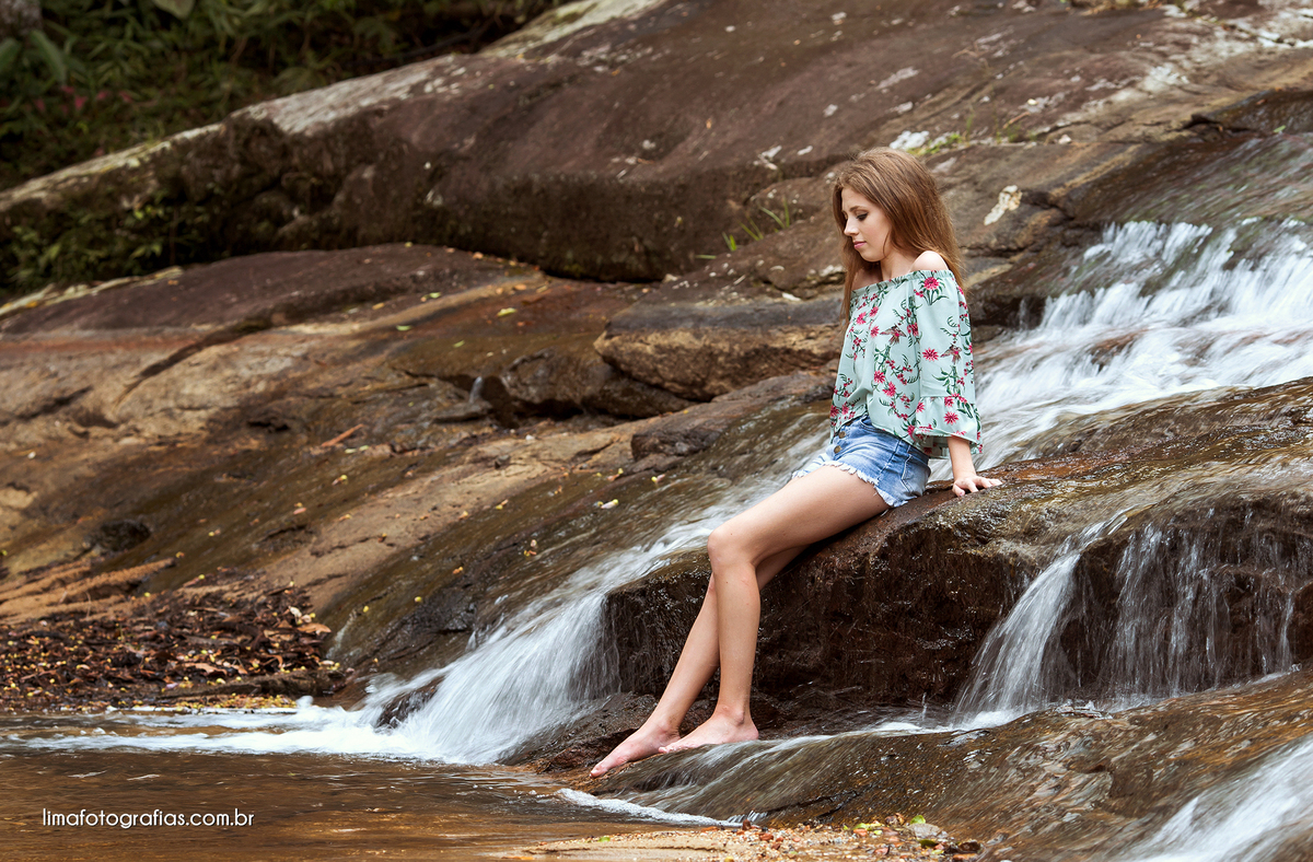 ensaio 15 anos Luana - Cascata do Encanto - Camboriú