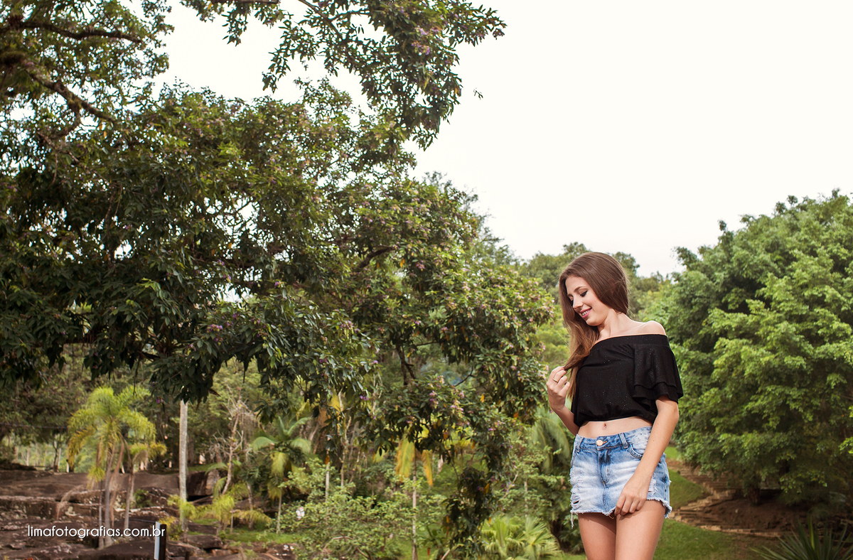 ensaio 15 anos Luana - Cascata do Encanto - Camboriú