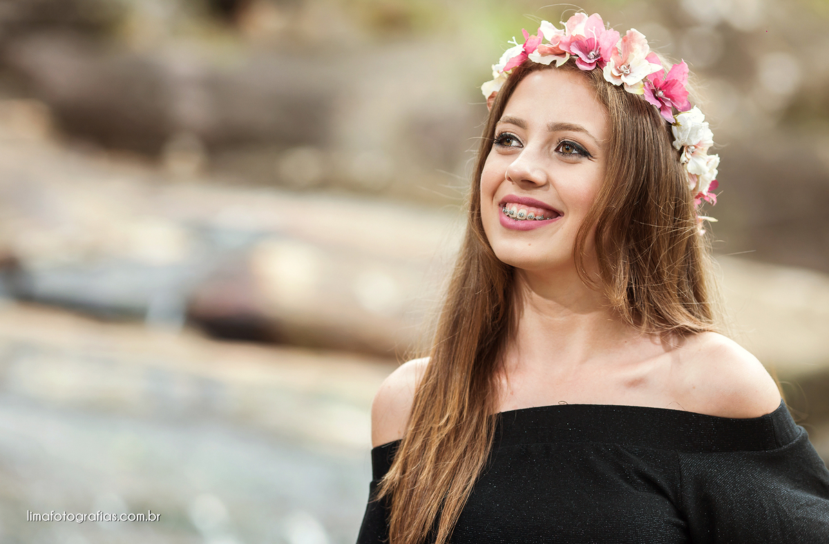 ensaio 15 anos Luana - Cascata do Encanto - Camboriú