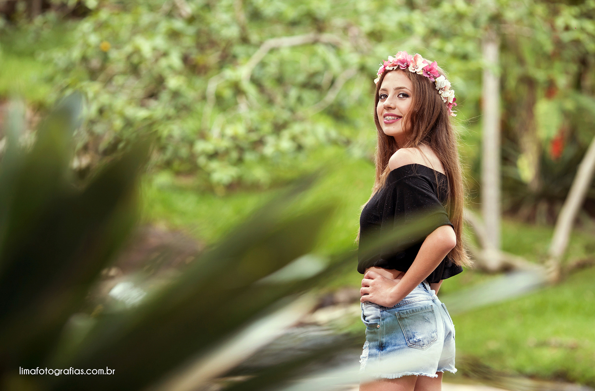ensaio 15 anos Luana - Cascata do Encanto - Camboriú