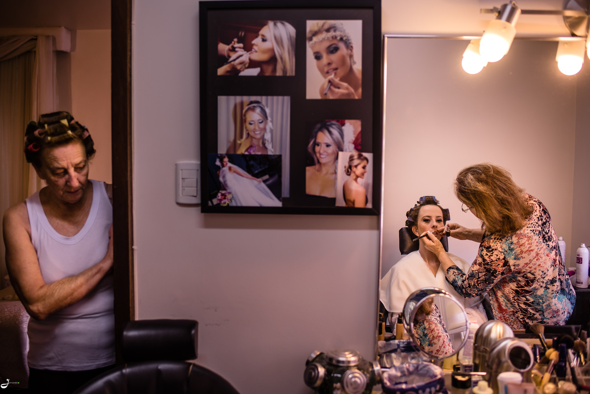 Making-of Noiva, mãe sondando 