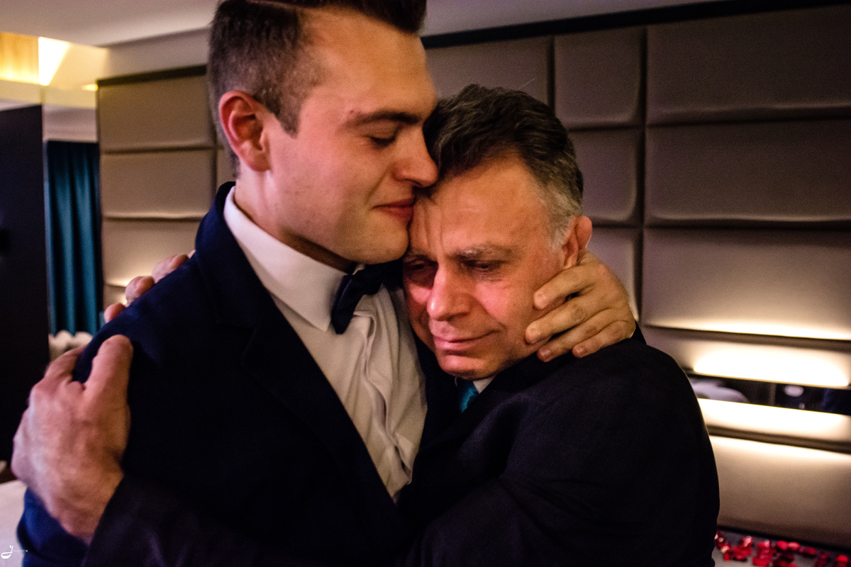 Making-of Noivo, com o pai