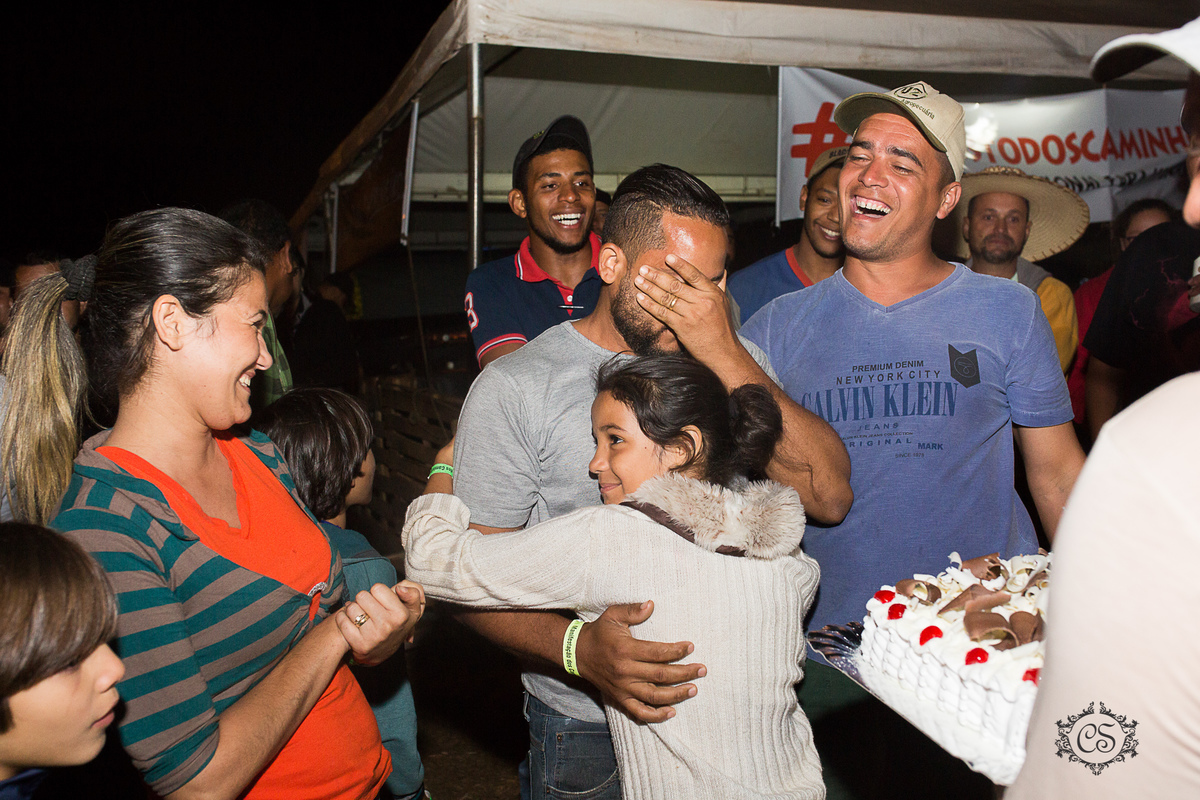 manifestação dos caminheiros 2018 posto zote uberaba MG festa surpresa
