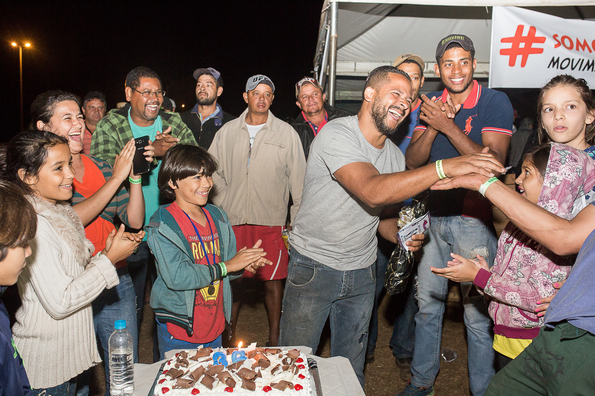 manifestação dos caminheiros 2018 posto zote uberaba MG aniversariante