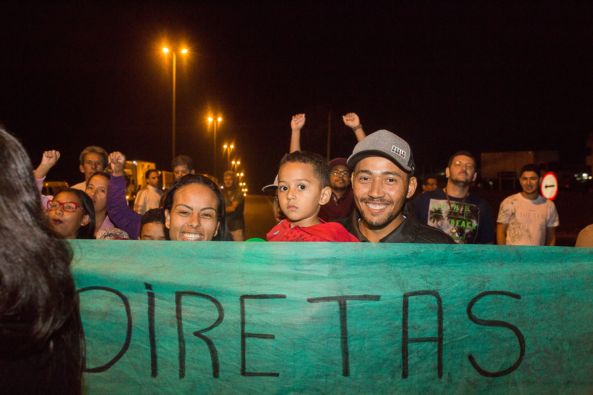 manifestação dos caminheiros 2018 posto zote uberaba MG diretas já