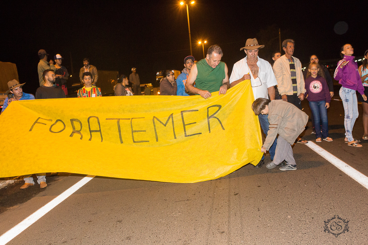 manifestação dos caminheiros 2018 posto zote uberaba MG regime militar