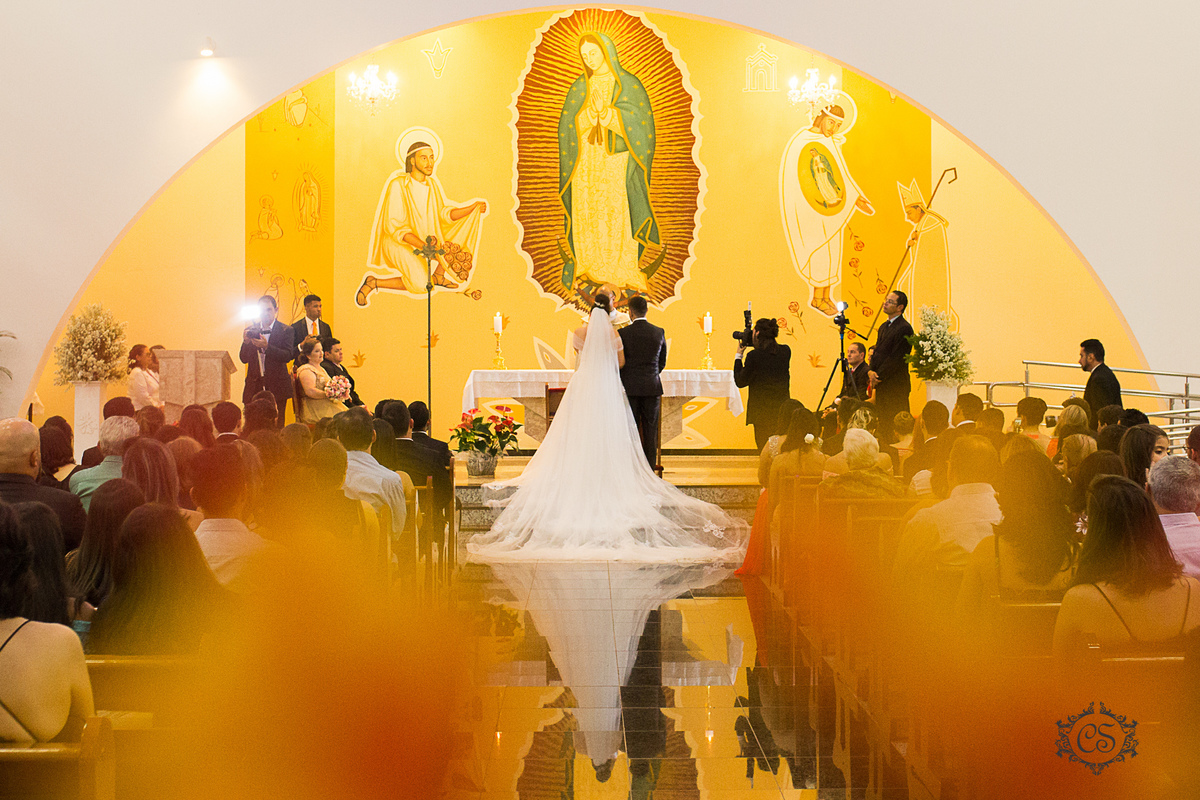 casamento igreja uberlandia flor no altar