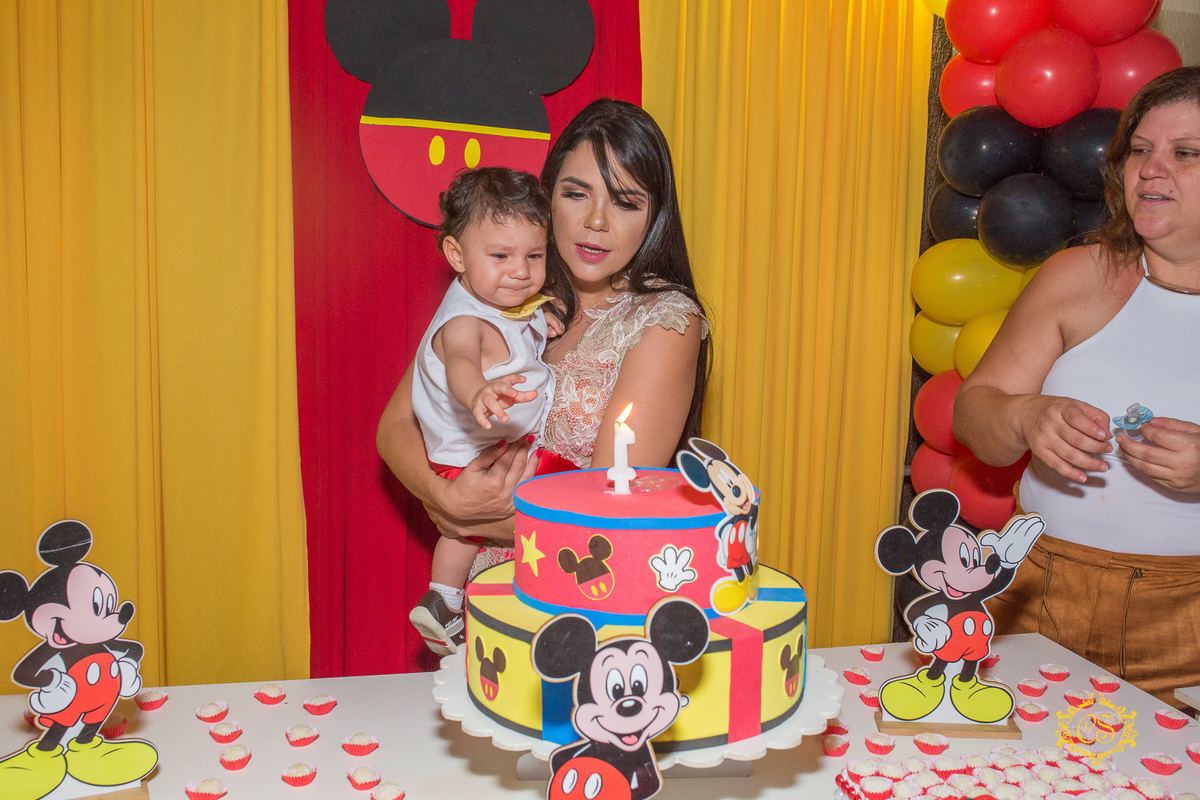 Aniversário 1 ano mickey parabéns