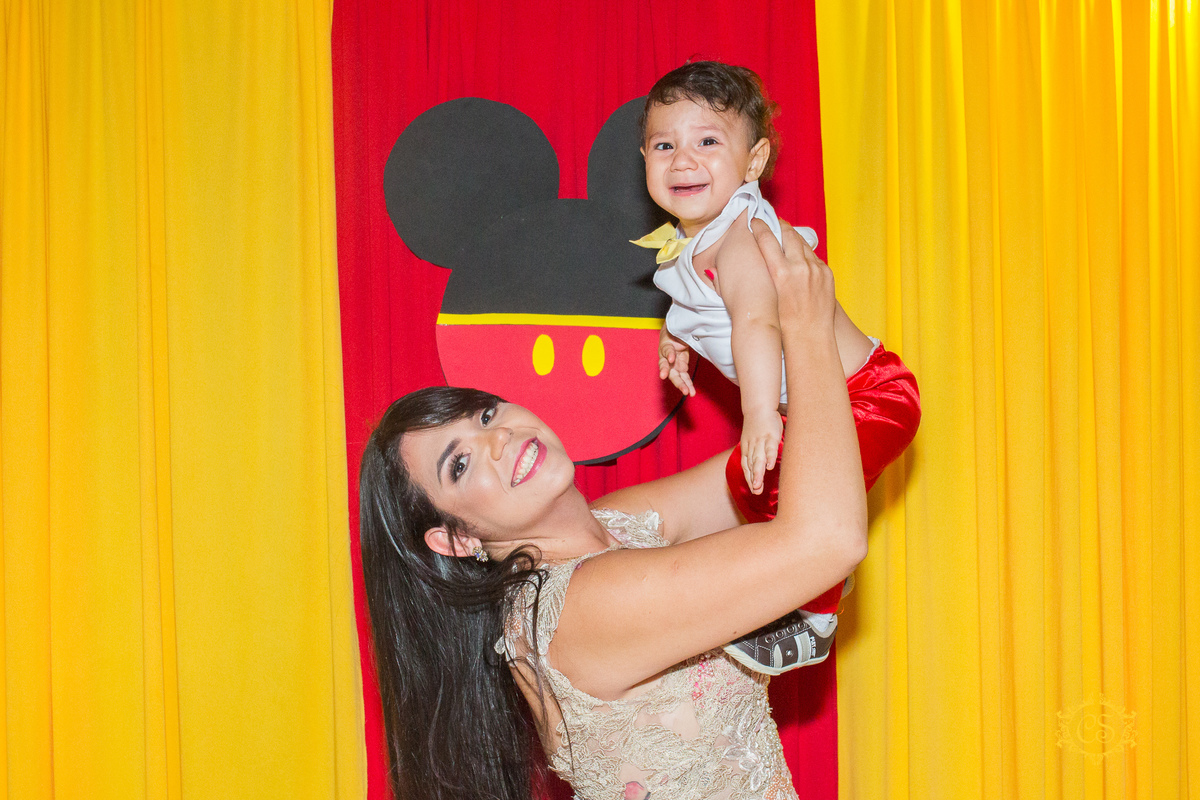 Aniversário 1 ano mickey alegria