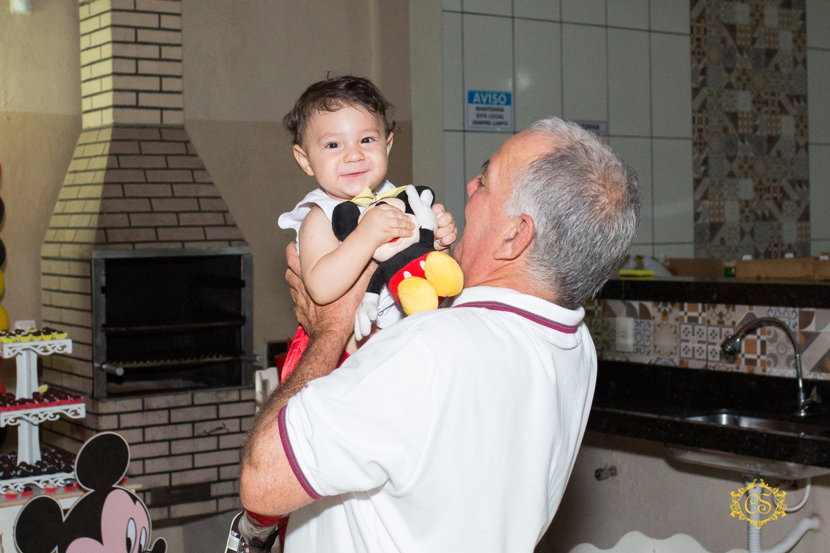 Aniversário 1 ano mickey carinho