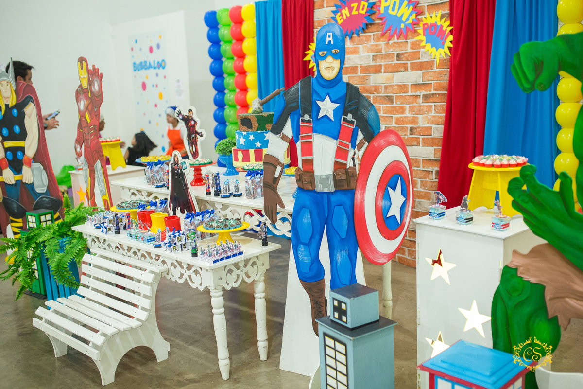 aniversário, infantil, uberaba, capitão américa