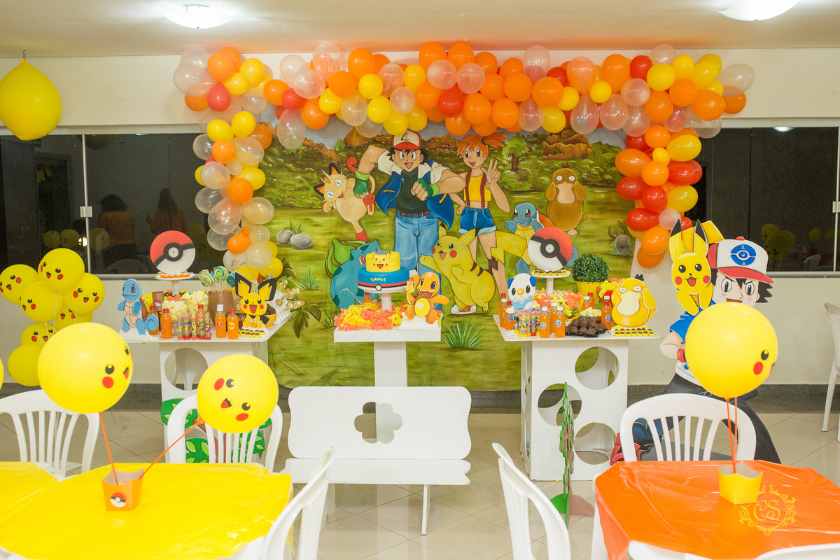 aniversário, uberaba, infantil, criança, pikachu 