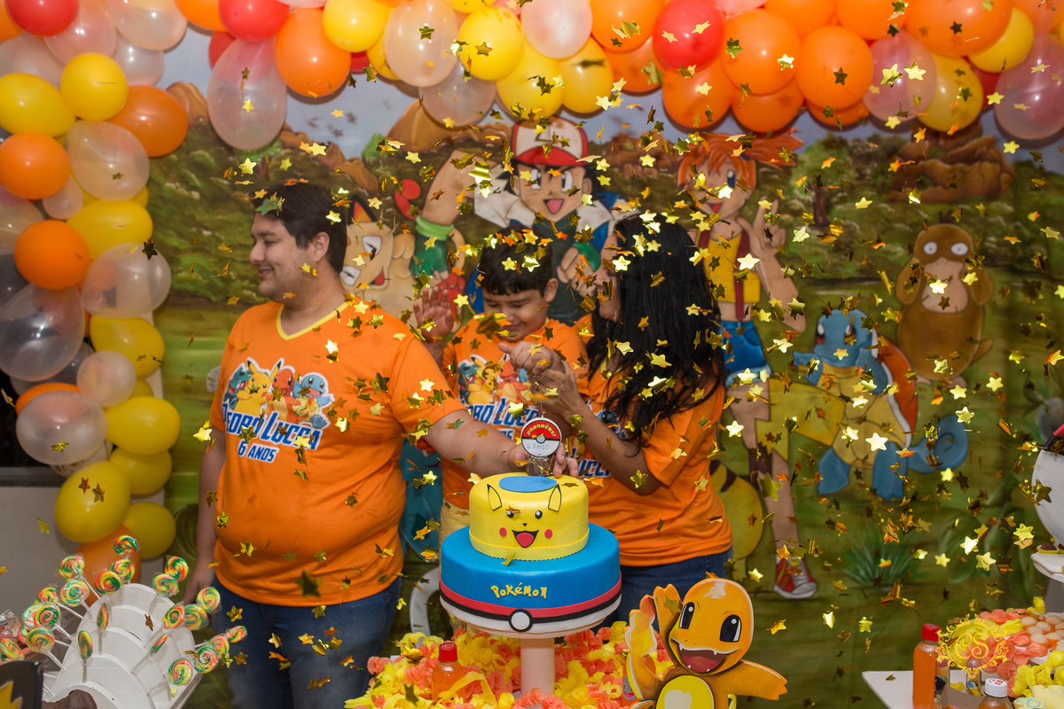 aniversário, uberaba, infantil, criança, pikachu, confeti