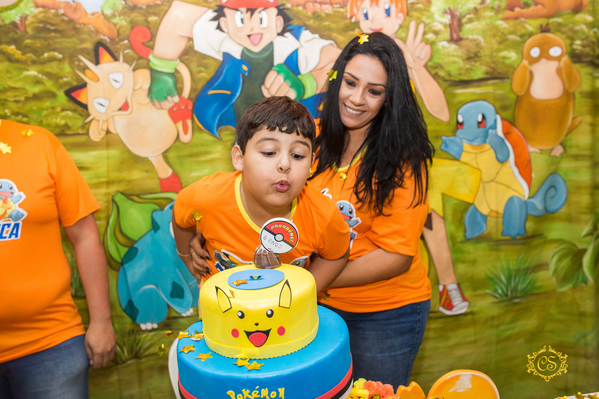 aniversário, uberaba, infantil, criança, pikachu, vela