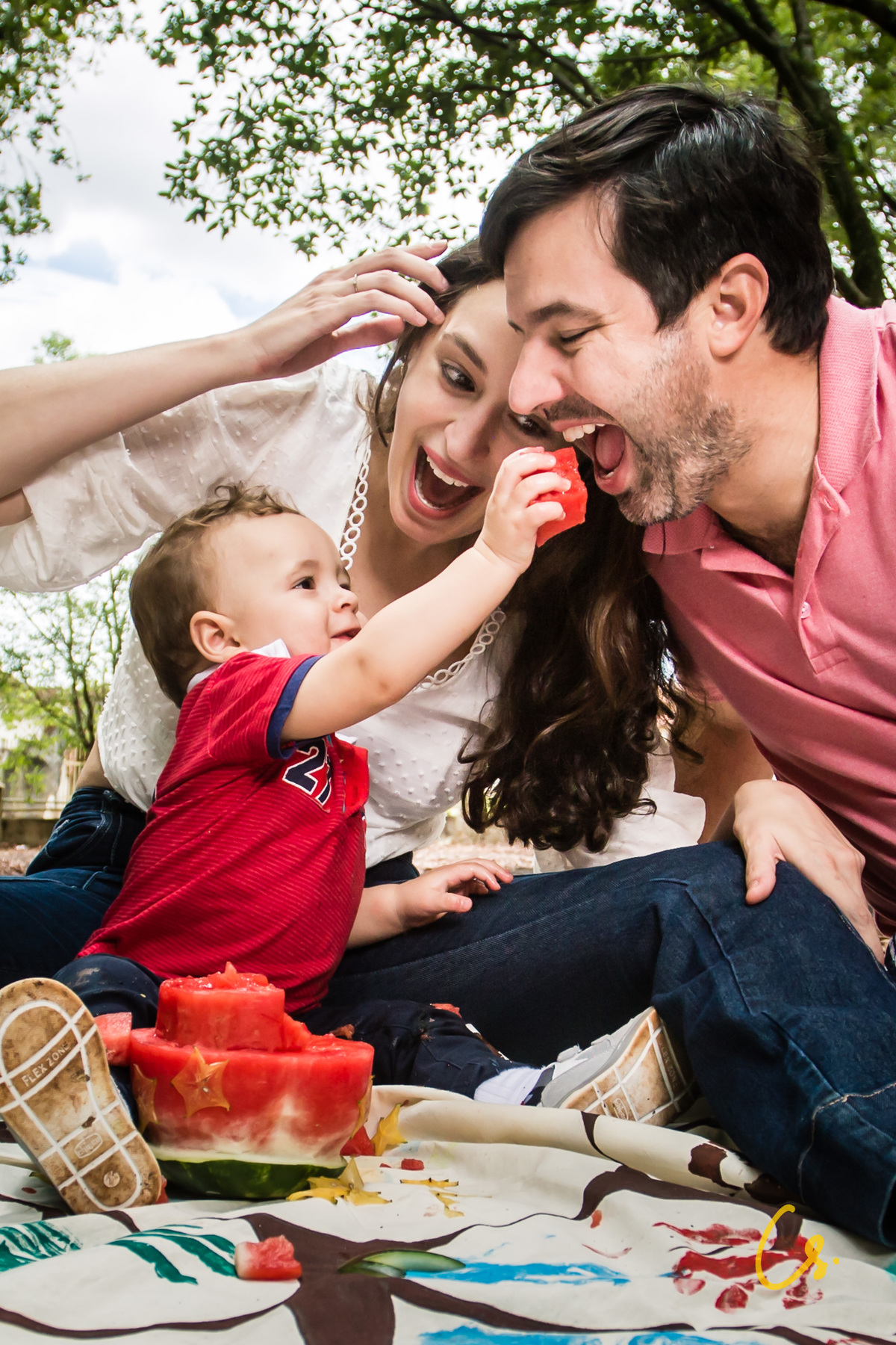 ensaio família, família, criança, diversão, alegria, brincadeiras, felicidade, uberaba, minas gerais, 1 ano, aniversário, 