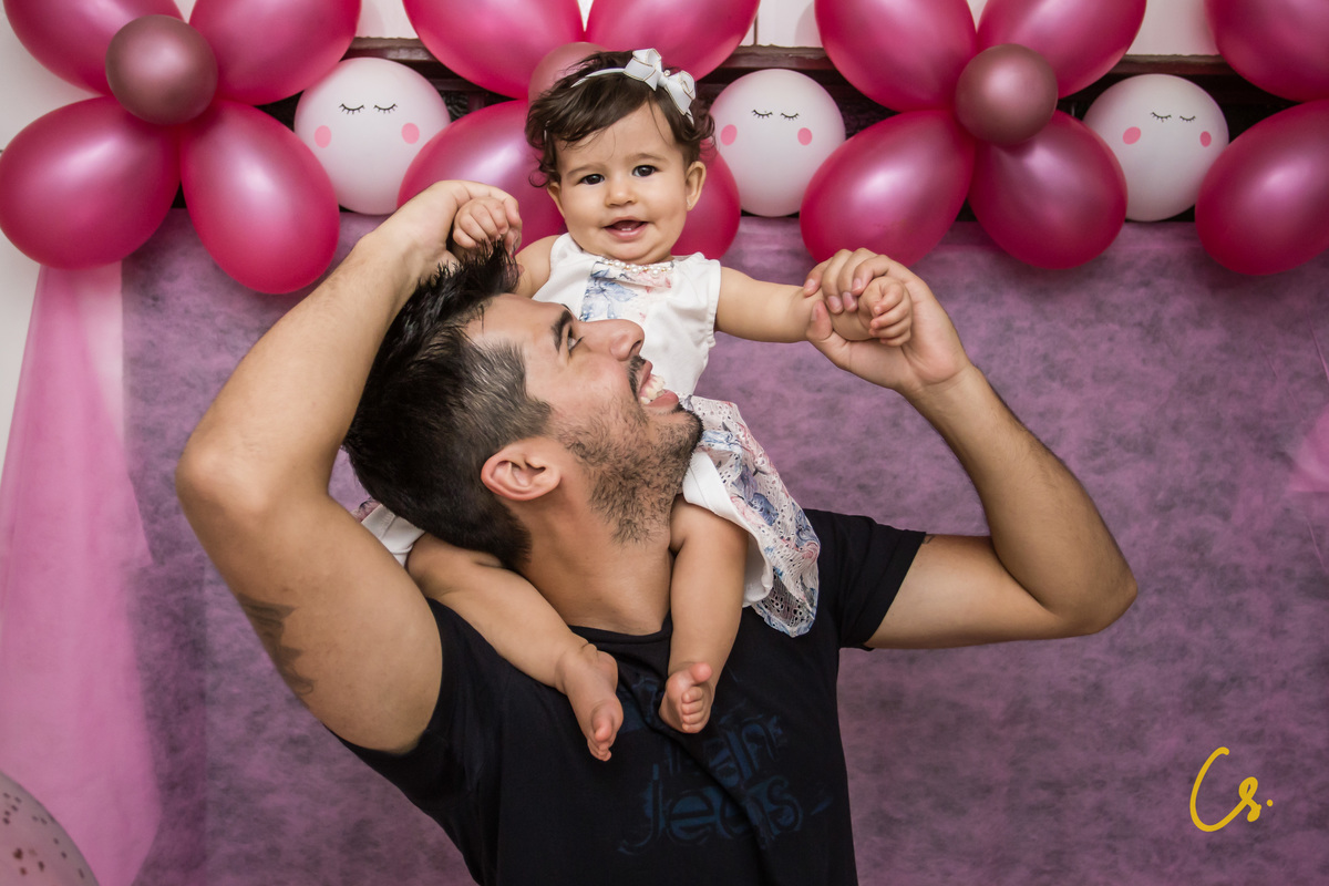 Aniversário infantil, aniversário, festa de 1 ano, 1 ano, aniversário de menina, uberaba, minas gerais, festa em casa, festa residência, pais incríveis, super papai