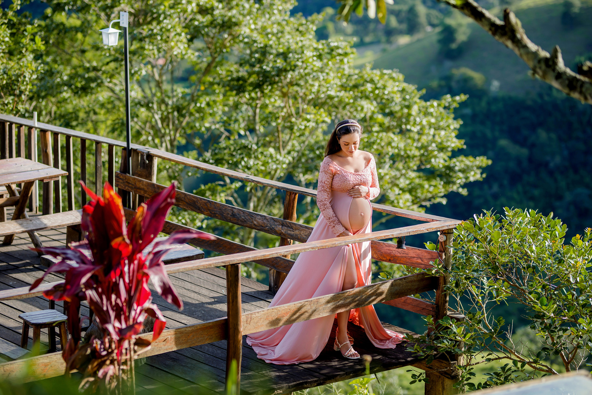 Ensaio Gestante Pousada 7 Nascentes Gomeral Guaratinguetá SP