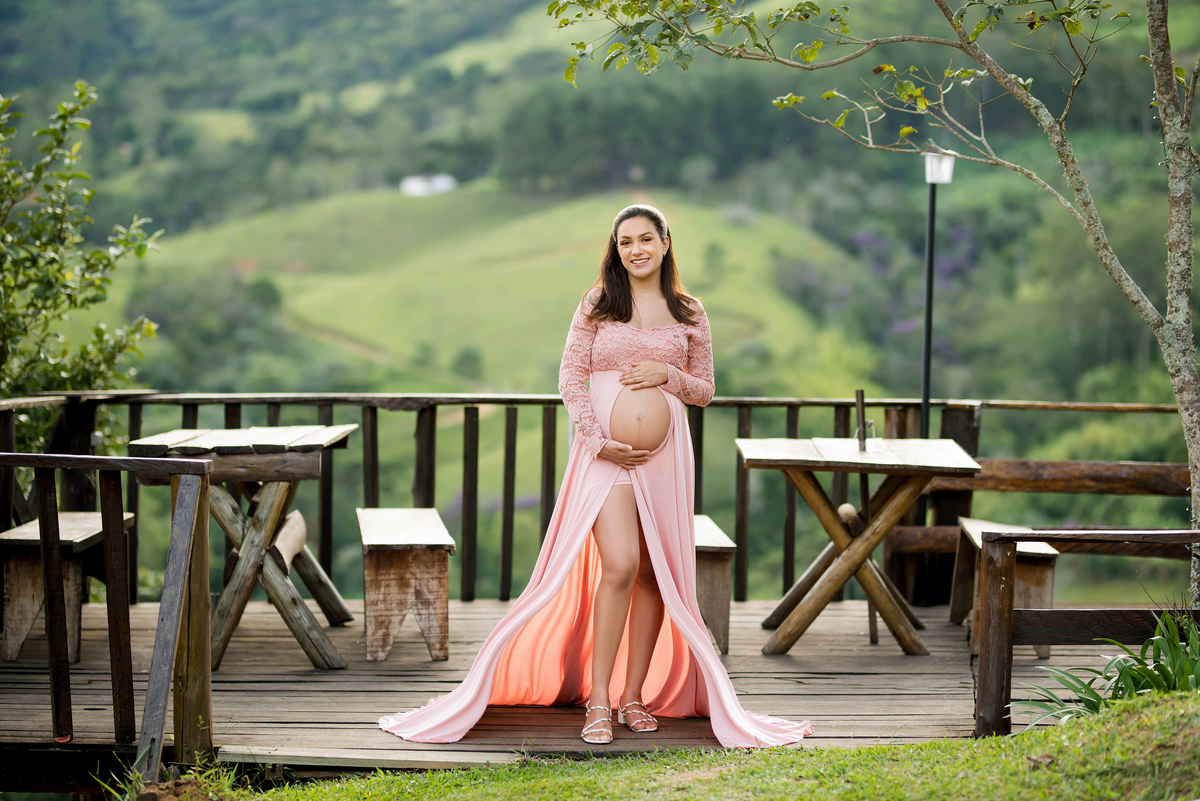 Ensaio Gestante Pousada 7 Nascentes Gomeral Guaratinguetá SP