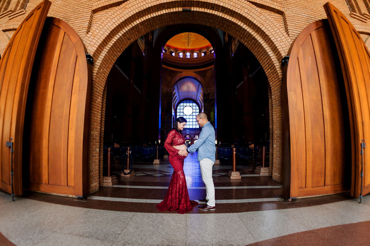 Ensaio Gestante Santuário Nacional de Nossa Senhora Aparecida SP