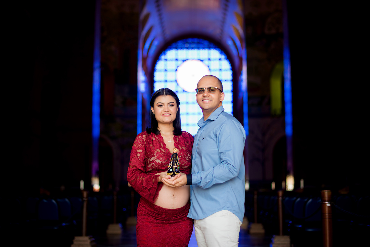 Ensaio Gestante Santuário Nacional de Nossa Senhora Aparecida SP