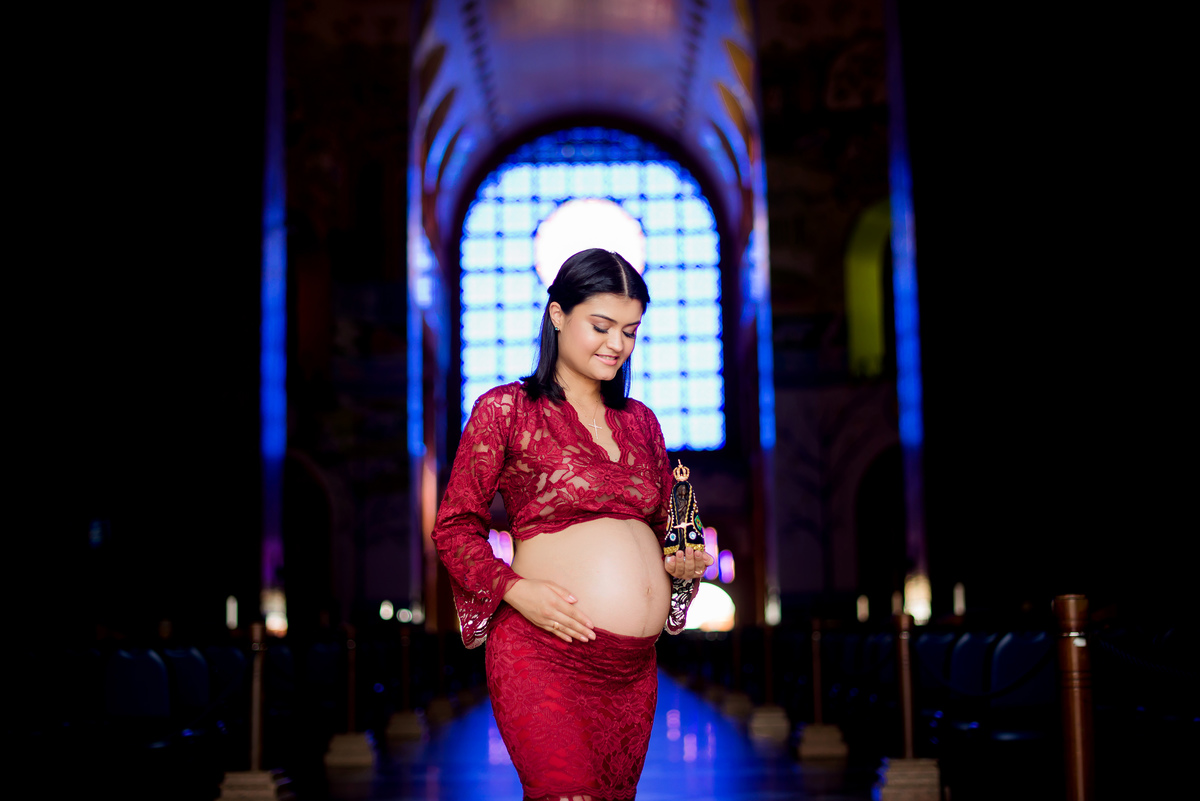 Ensaio Gestante Santuário Nacional de Nossa Senhora Aparecida SP