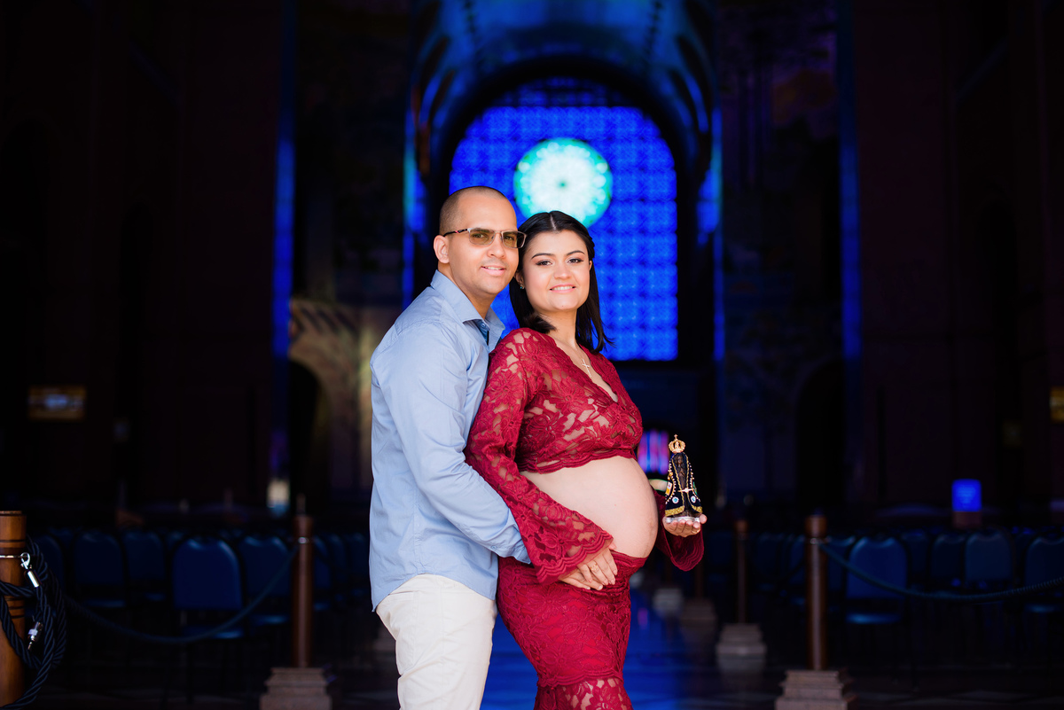 Ensaio Gestante Santuário Nacional de Nossa Senhora Aparecida SP