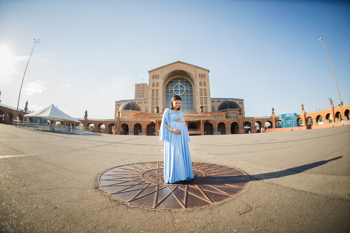 Ensaio Gestante Santuário Nacional de Nossa Senhora Aparecida SP