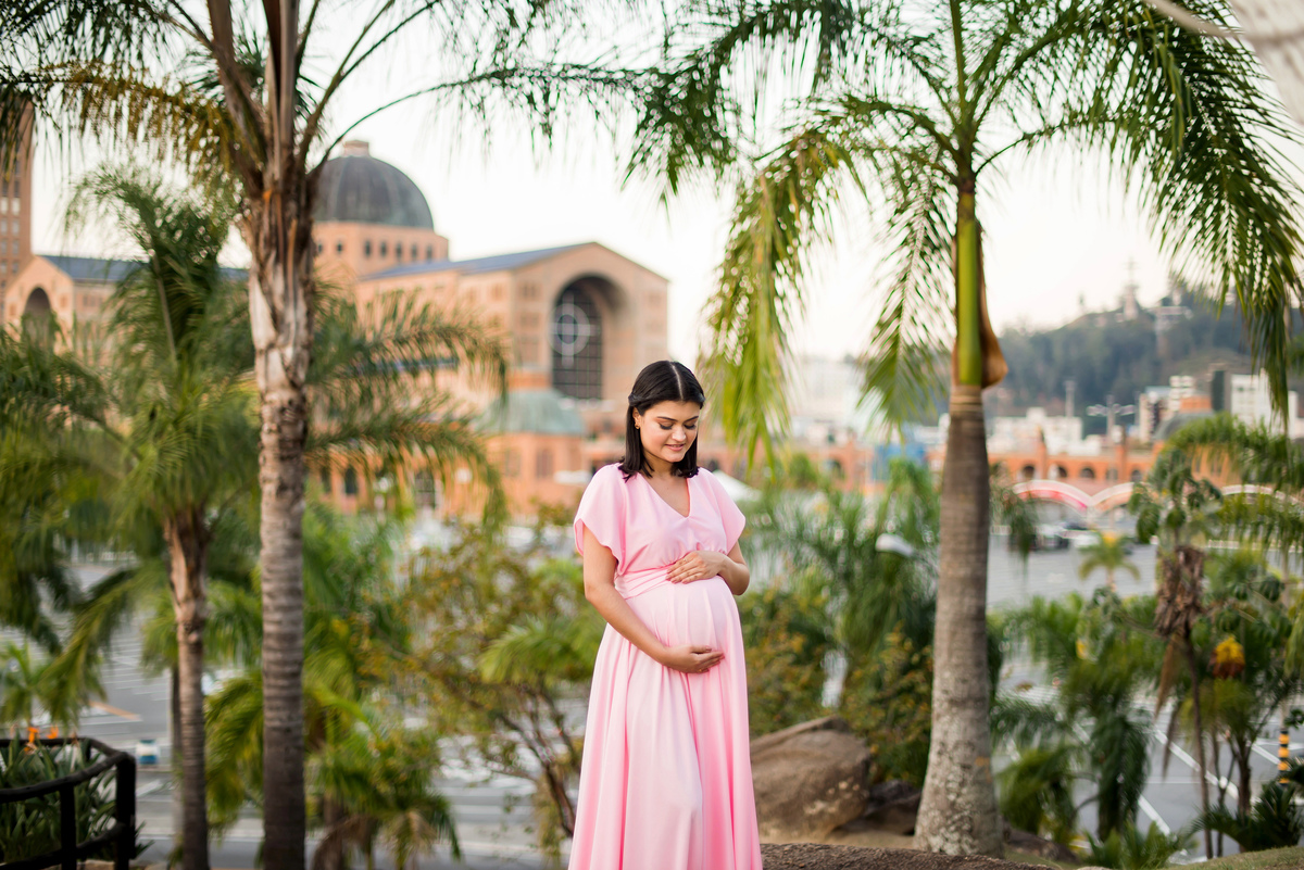 Ensaio Gestante Santuário Nacional de Nossa Senhora Aparecida SP