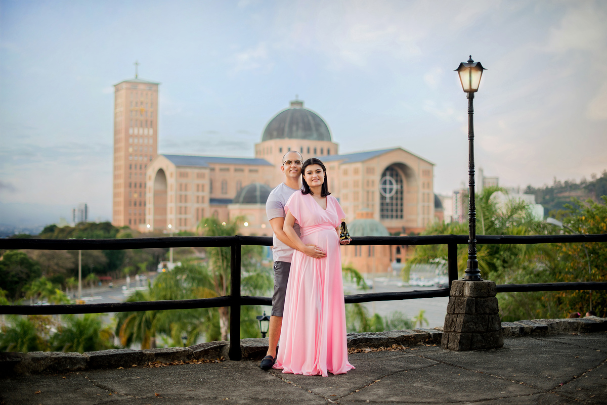 Ensaio Gestante Santuário Nacional de Nossa Senhora Aparecida SP