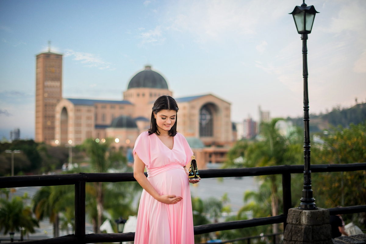 Ensaio Gestante Santuário Nacional de Nossa Senhora Aparecida SP
