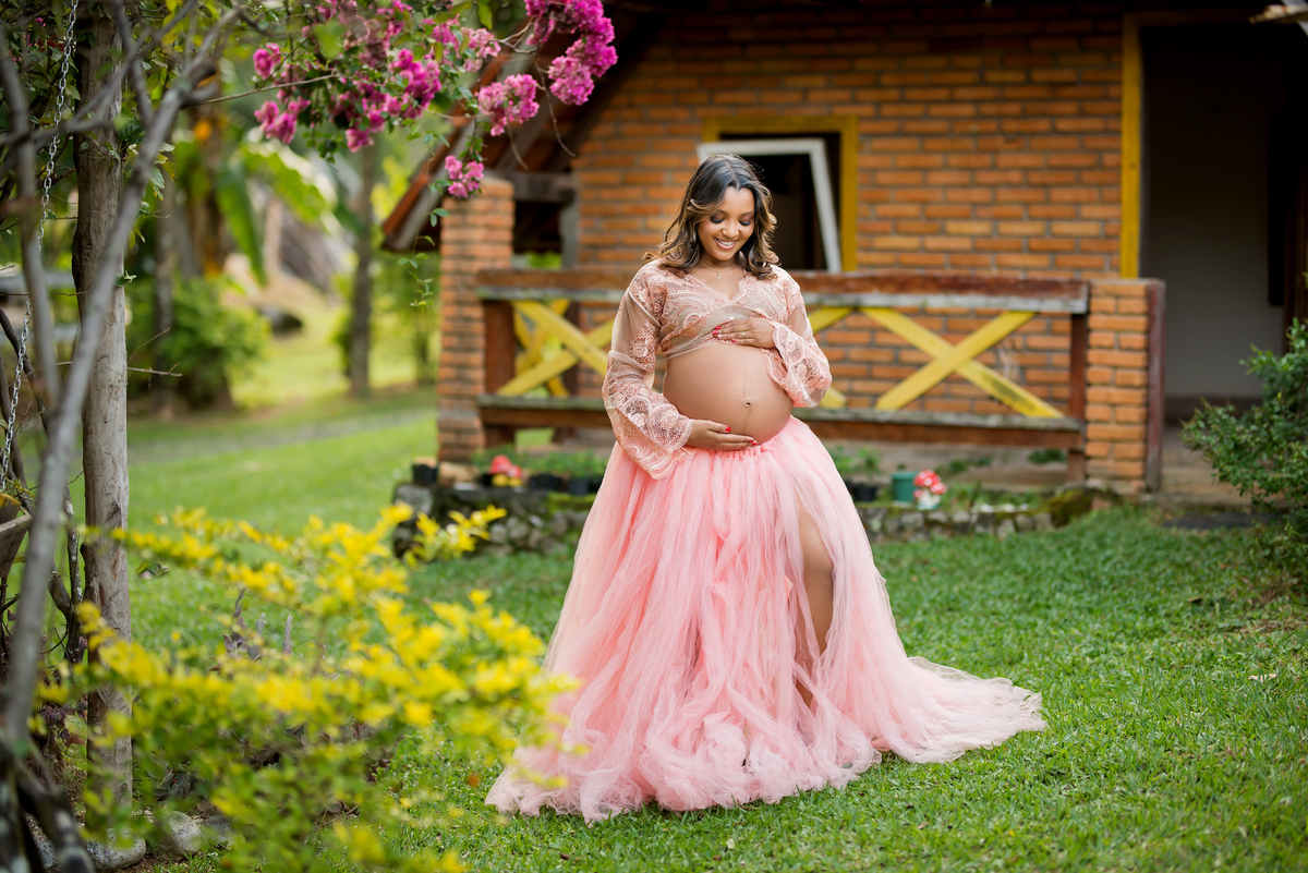 Ensaio Gestante Pousada Vale das Orquídeas Lavrinhas SP