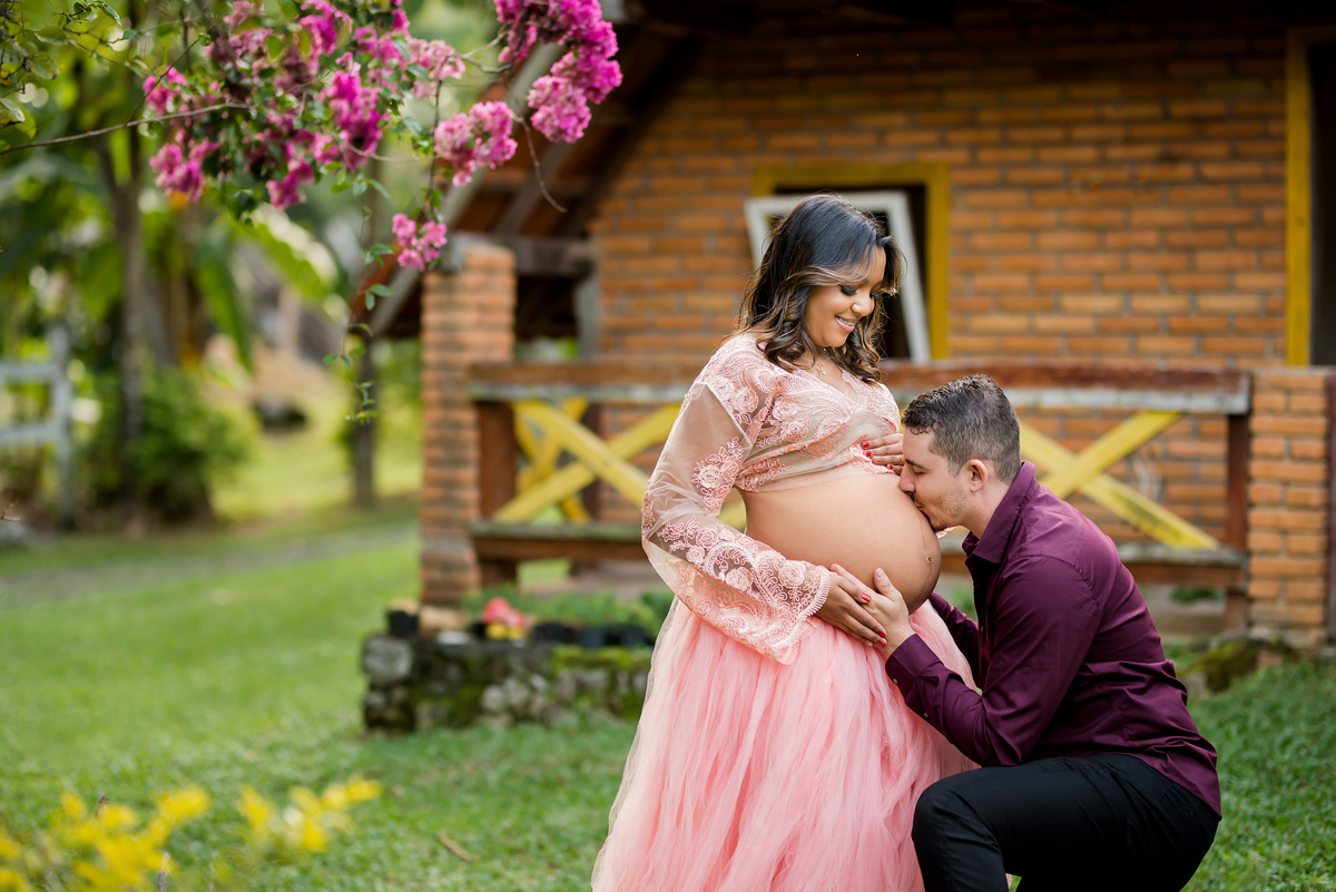 Ensaio Gestante Pousada Vale das Orquídeas Lavrinhas SP