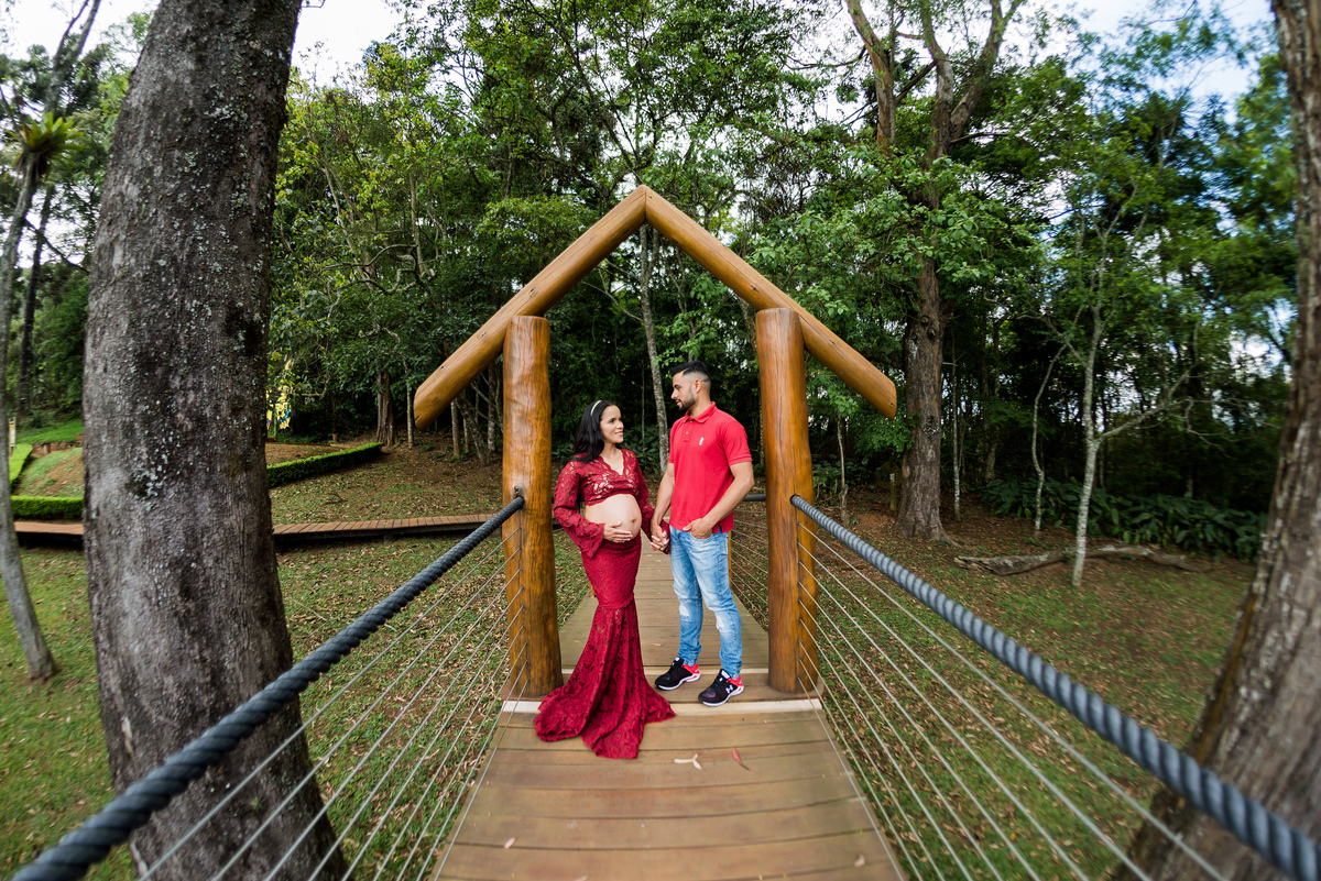 Ensaio Gestante Jardim dos Pinhais Ecco Parque Santo António do Pinhal 