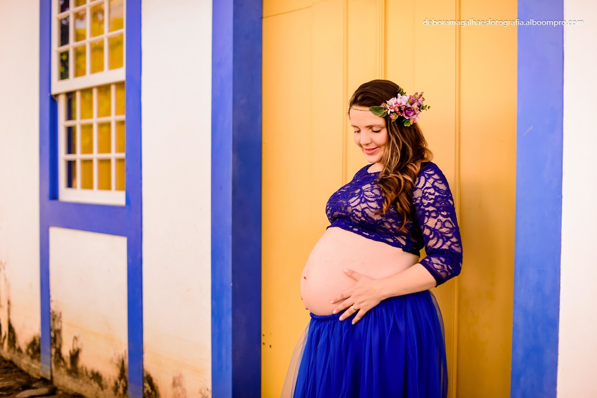 Ensaio Gestante Centro Histórico Paraty Rio de Janeiro