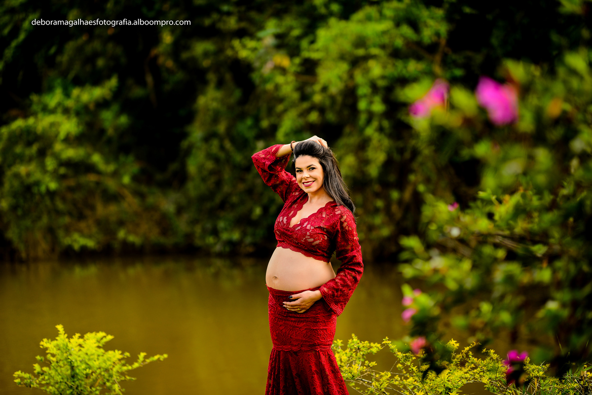 Ensaio Gestante Pesqueiro Recanto do Bosque Guaratinguetá