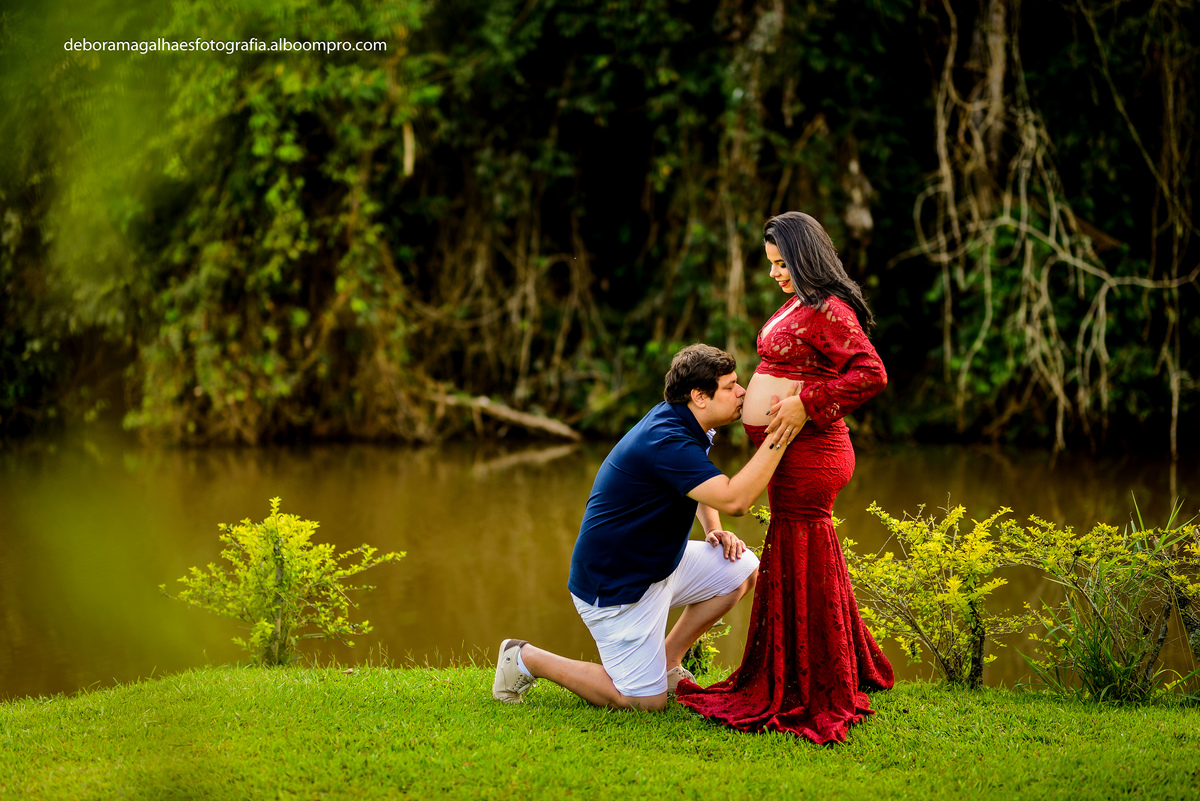 Ensaio Gestante Pesqueiro Recanto do Bosque Guaratinguetá