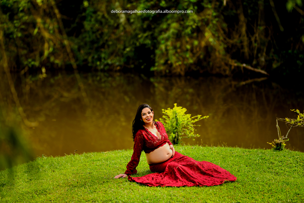 Ensaio Gestante Pesqueiro Recanto do Bosque Guaratinguetá