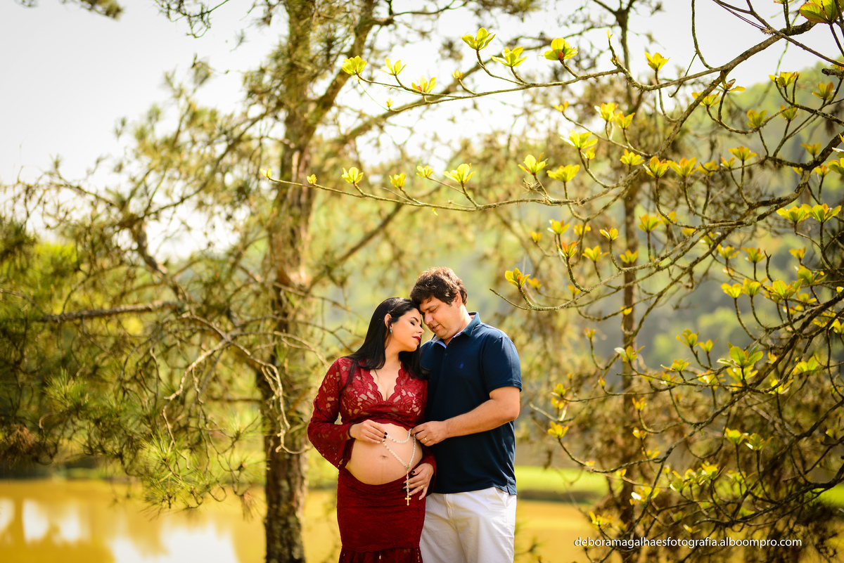 Ensaio Gestante Pesqueiro Recanto do Bosque Guaratinguetá