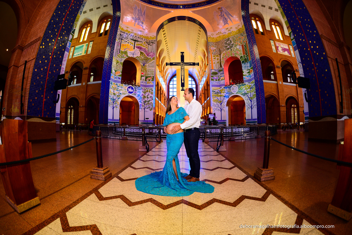 Ensaio Gestante Basílica Nacional Nossa Senhora Aparecida