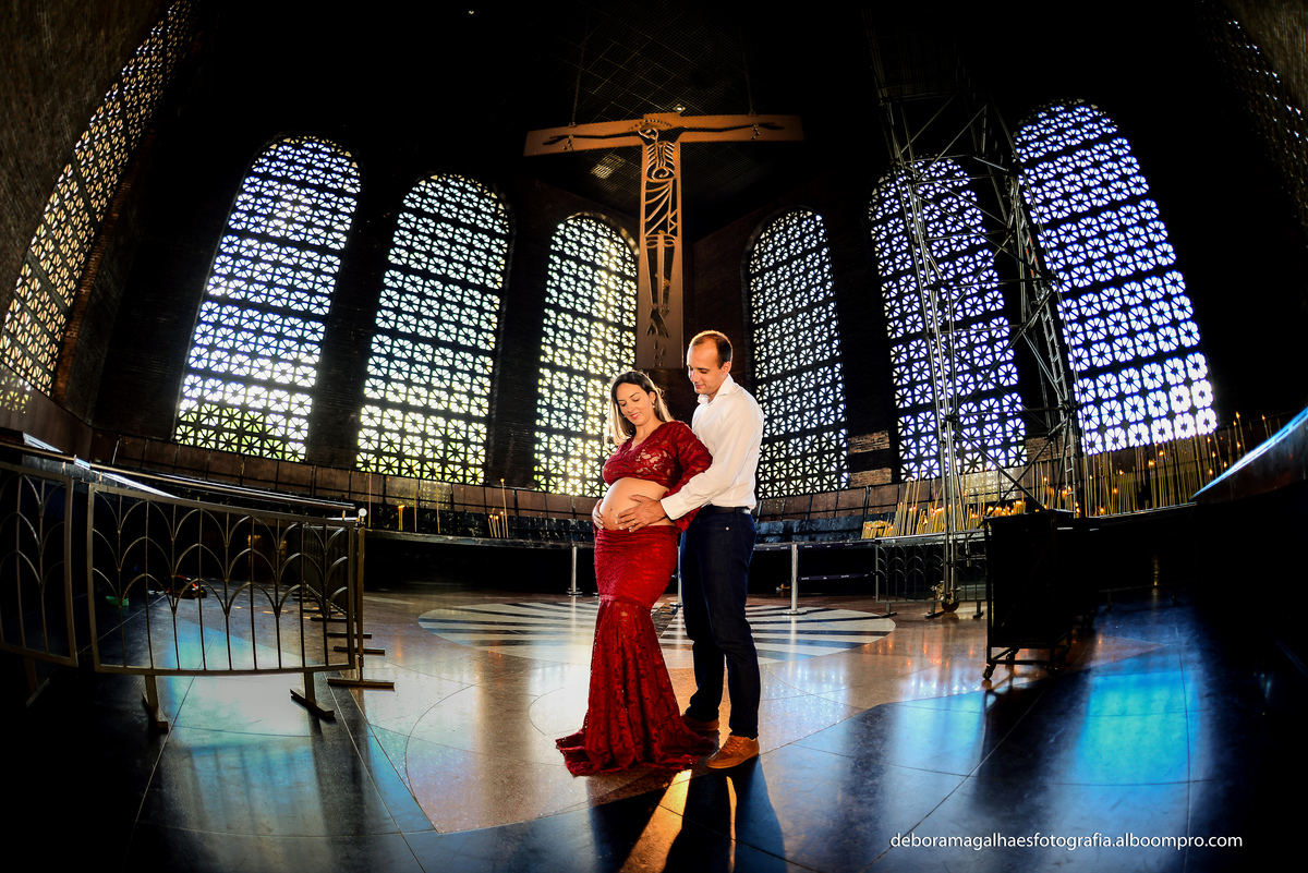 Ensaio Gestante Basílica Nacional Nossa Senhora Aparecida