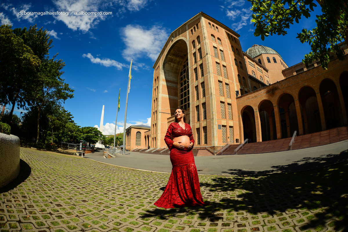 Ensaio Gestante Basílica Nacional Nossa Senhora Aparecida