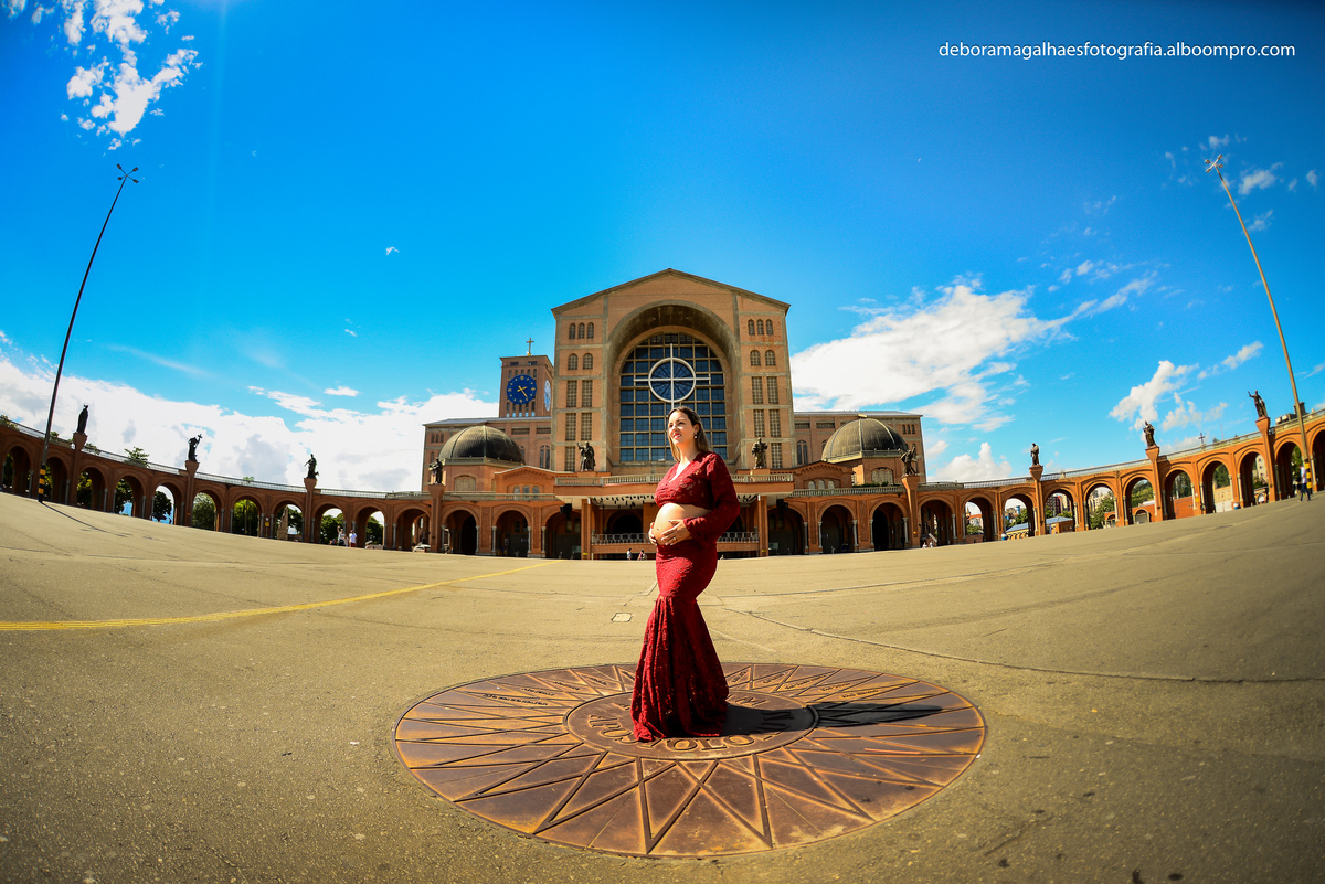 Ensaio Gestante Basílica Nacional Nossa Senhora Aparecida