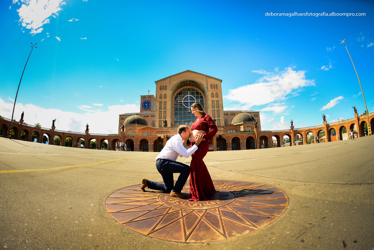 Ensaio Gestante Basílica Nacional Nossa Senhora Aparecida