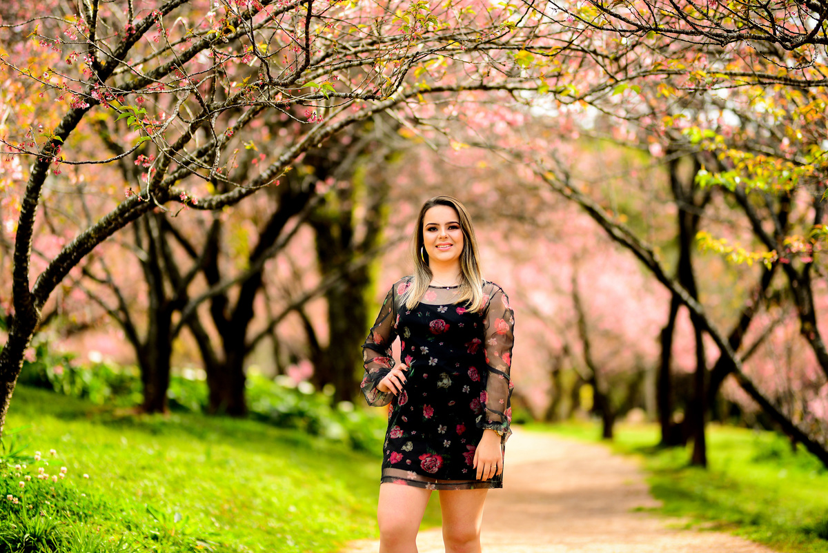 Ensaio Fotográfico Parque das Cerejeiras Campos do Jordão