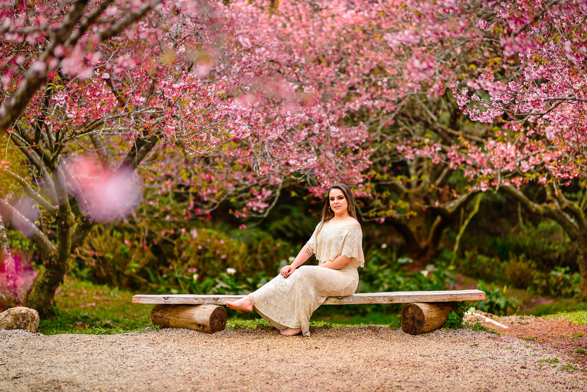 Ensaio Feminino Parque das Cerejeiras Campos do Jordão