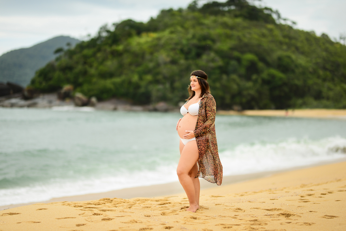 Ensaio Gestante Praia Ubatuba