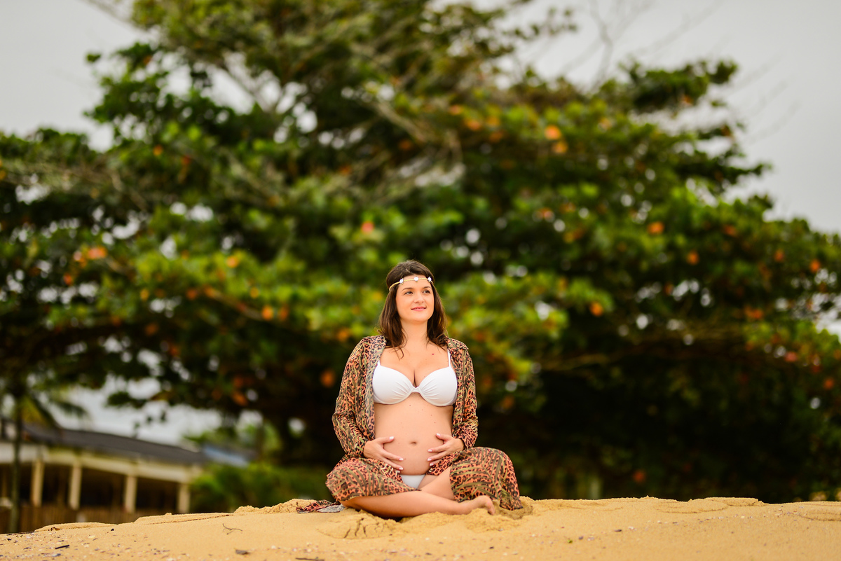 Ensaio Gestante Praia Ubatuba