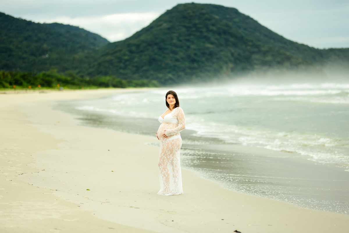 Ensaio Gestante Praia Ubatuba