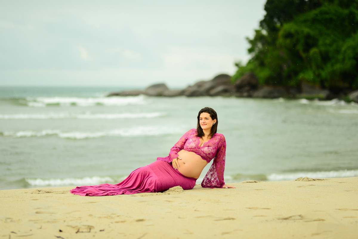 Ensaio Gestante Praia Ubatuba