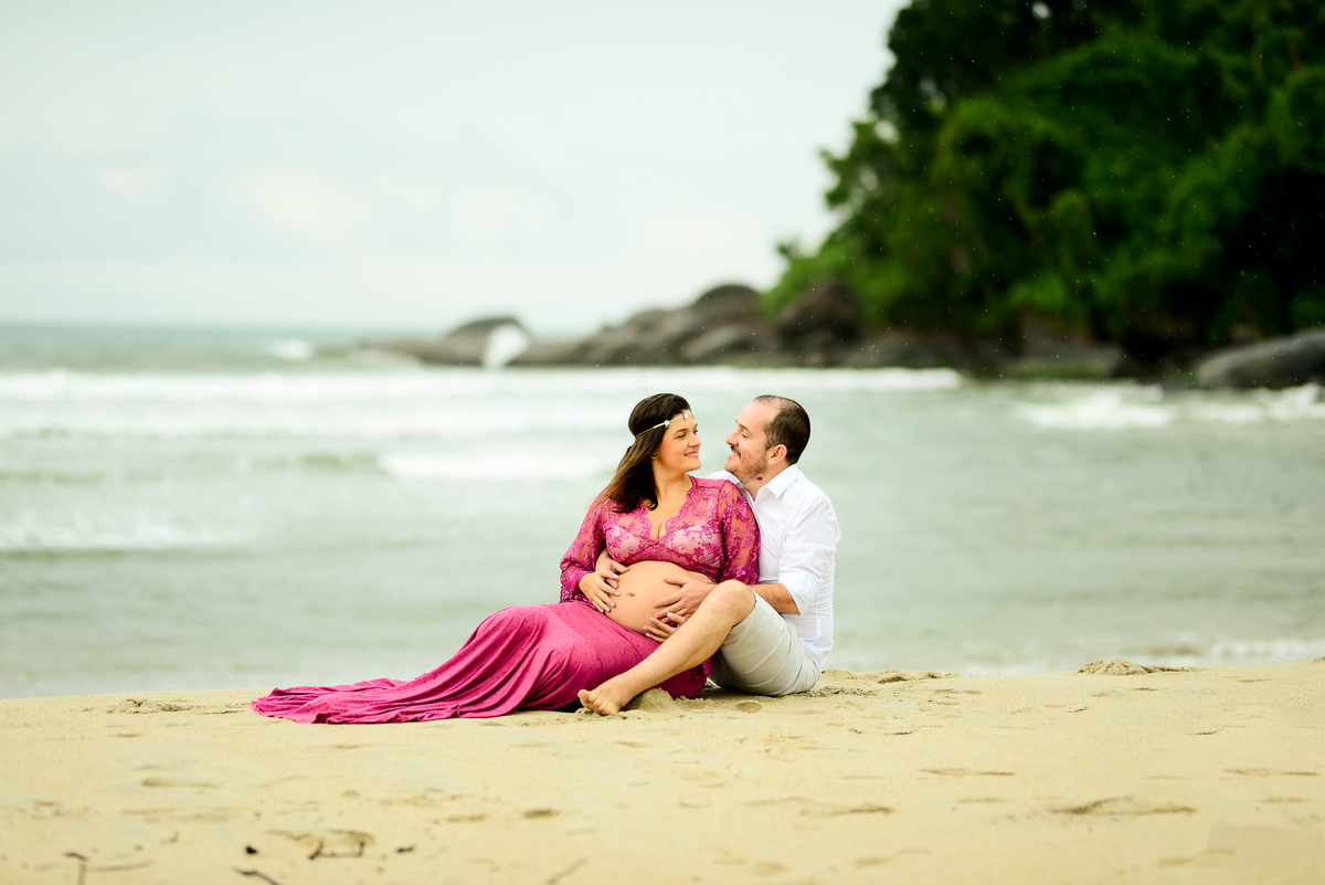 Ensaio Gestante Praia Ubatuba